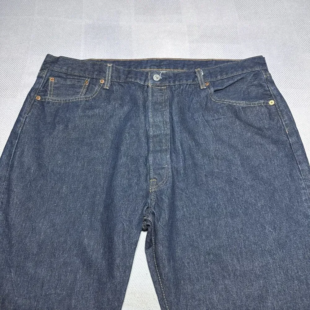 NEW Levi's 501‎ Straight Leg Button Fly Dark Wash Denim Jeans Men's 41x34** NWT